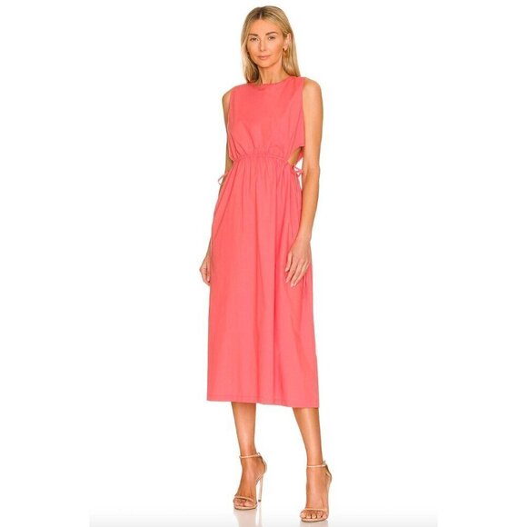 Rails Yvette Cutout Midi Dress Spiced Coral Womens Size XS - Picture 1 of 11